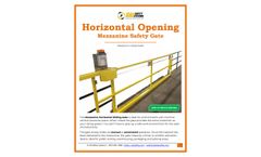 CAI - Horizontal Opening Mezzanine Safety Gate - Brochure
