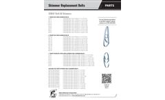 Skimmer Replacement Belts Parts - Datasheet