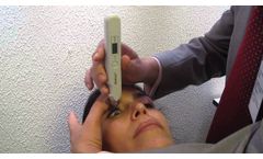 DIATON Tonometer Pen How to Measure Intraocular Eye Pressure IOP Through Eyelid Demo Goldmann Pascal - Video