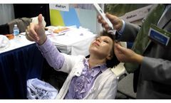 How to Tonometry Over Eyelid with Tonometer DIATON at Academy of Ophthalmology AAO 2010 - Video