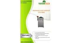 VayomTech - Model VTM560BL (PM10) - Respirable Dust Sampler - Brochure
