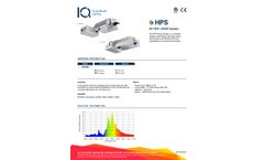 IQ Lighting - Model HPS - Grow Light Datasheet