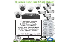 10 Camera Home, Barn & Shop Package