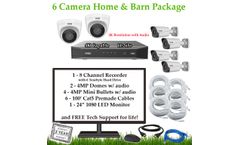 6 Camera Home & Barn Package