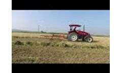 9 armed hay rake with gearbox (2 wheels)