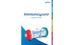 NIKKISO Immunopure - Cytapheresis Adsorber - Brochure