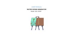 Manual for portable automated ozone water generator GSL-2200P, water ozonator for liquid sanitizer
