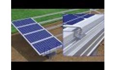 Kingfeels AG1+BR2 solar ground mounting system installation - Video
