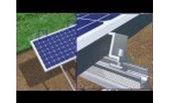 Kingfeels AG2+BR1 solar ground mounting system installation - Video