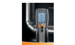 Testo - Model 310 II - Flue Gas Analyzer -  Brochure