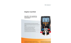 Testo - Model 350 - Portable Gas Analyzers  -  Brochure