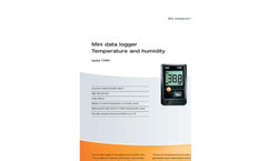Testo - Model 316-3 - Refrigerant Leak Detector - Brochure