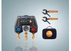 Testo - Model 550i - Smart Kit - App-Controlled Digital Manifold with Wireless Clamp Temperature Probes (NTC)