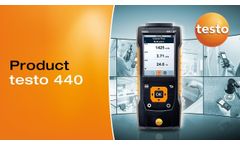 Intuitive air velocity and IAQ: the testo 440 | Be sure. Testo - Video