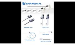 BOER Medical Medical grade disposable trocar with CE&ISO under latest MDR  - Video