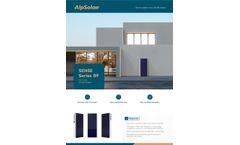 AlpSolarr - Model SENSE 09 - All-in-One Storage System 3000W - 6000W  - Brochure