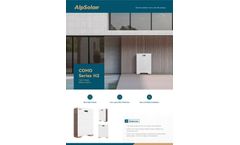 AlpSolarr - Model COMO H2 - High Voltage Battery System 8.0-18.7 kWh - Brochure