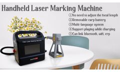 The world`s lightest handheld laser marking machine 20W 30W 50W - Video