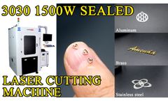 3030 1500W Sealed metal fiber laser cutting machine factory for sale - Video