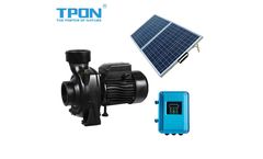 TOPN - Model TPHF Series - Solar Powered Water Pump For Swimming Pool Surface Centrifugal Pump For Agricultural Irrigation Pump