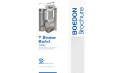 Boedon - T Strainer Basket Filter Datasheet
