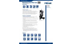 Bulk Diesel Fuel Filter Cart - Specification Sheet