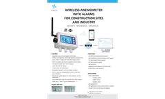 NAVIS - Model W410 - Wireless Anemometer with Alarm Outputs for Construction Sites and Industry Datasheet