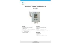 NAVIS - Model W210 - Wireless Alarm Anemometer Datasheet