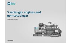 S Series Gas Engines and Gensets Biogas - Technical Information