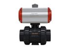 Cematic - PVC Ball Valve with Pneumatic Actuator