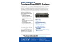 Radiant Technologies - Precision PiezoMEMS Analyze - Brochure