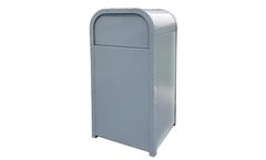 Securr - Model AP-01 - Outdoor Theme Park Style Trash Can, Powder Coated, 36 Gallon