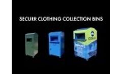 Clothing Collection Bin for Recycling, Charity Textile Donation Recycle Box-  Video