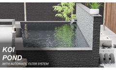 Koi Pond with Fully Automatic Filter System, RDF Rotary Drum Filter - Aqua Exclusive - Video