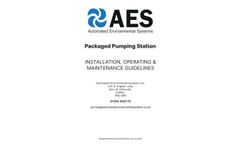 AES - 1 Metre Diameter Pumping Station with Single Free Standing Pump - Brochure