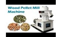 Great wood pellet mill machine for making biomass wood pellet fuel | the residual value of rice husk - Video