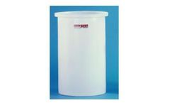 Chem Tainer - Model TC1021AA - 7 Gallon  Open Top Flat Bottom Cylindrical Tanks