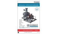 Mechanical Vapor Re-compressor for Zero Liquid Discharge - Brochure