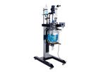 Sykes - Model GRL-10 - 10L Lifting Two Layer Single Jacketed Glass Reactor