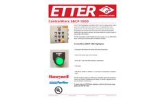 ETTER ControlWorx - Model SBCP 1000 - Custom Control Panels - Sell Sheet