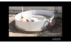 Installation video of 100 KL water tank - Video