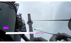Robotic Wire Rope Flare Stack Inspection Service - Video