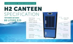Model H2 Canteen - 80 Liter Atmospheric Harvesting System