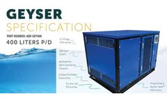 Model Geyser - 400 Liter Atmospheric Harvesting System