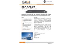 Helios - Model PRO 1U- HPS-PS-19 - 690W - 1200W Rack Mount Battery Charger/DC UPS System - Brochure