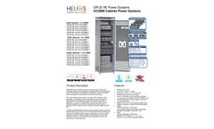 Helios - Model OPUS HE -OC2066 - 24V - 220VDC DC Power Systems - Brochure