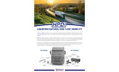 Westport - Model LNG HPDI - High Pressure Direct Injection Technology - Brochure