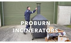 Proburn Home, Garden or Business Waste Incinerator - Video