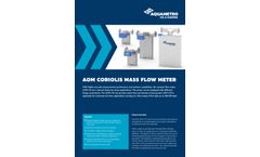 Aquametro - Model AOM-CM - Coriolis Mass Flow Meter Datasheet