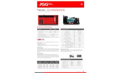 AGG - Model CU825E5A-50HZ - Diesel Generator Set - Brochure